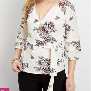 White floral shirt